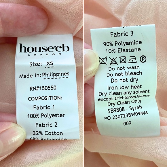 NEW House of CB Syrah Dress Soft Peach XS - Picture 15 of 17